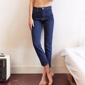 Sézane Mom Jeans Dark Blue Size 24
